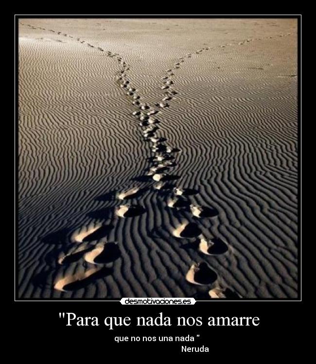 Para que nada nos amarre - 