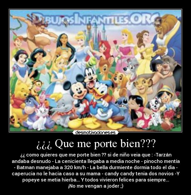 carteles disney desmotivaciones