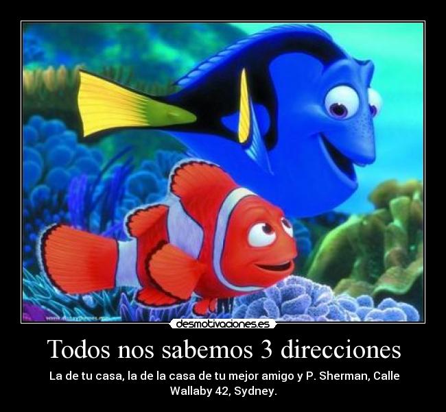 Todos nos sabemos 3 direcciones -