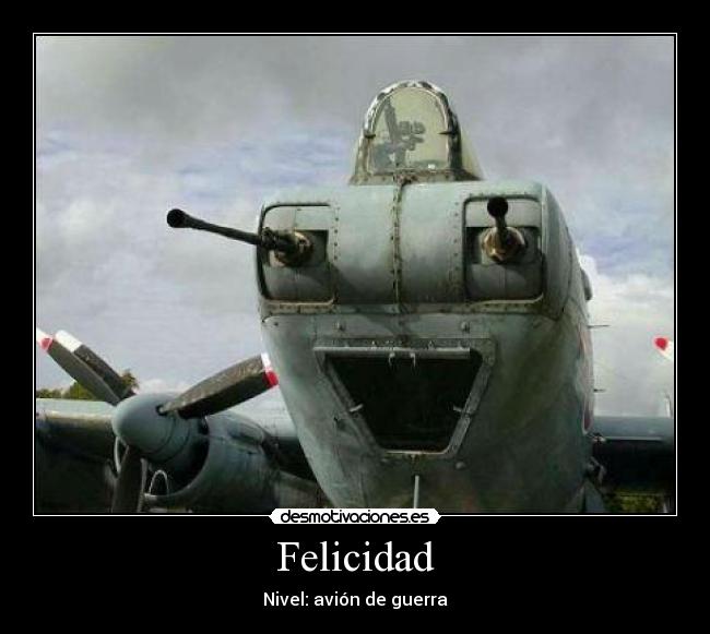 Felicidad - Nivel: avión de guerra