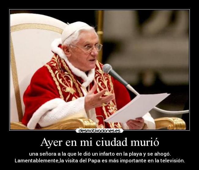 Ayer en mi ciudad murió -