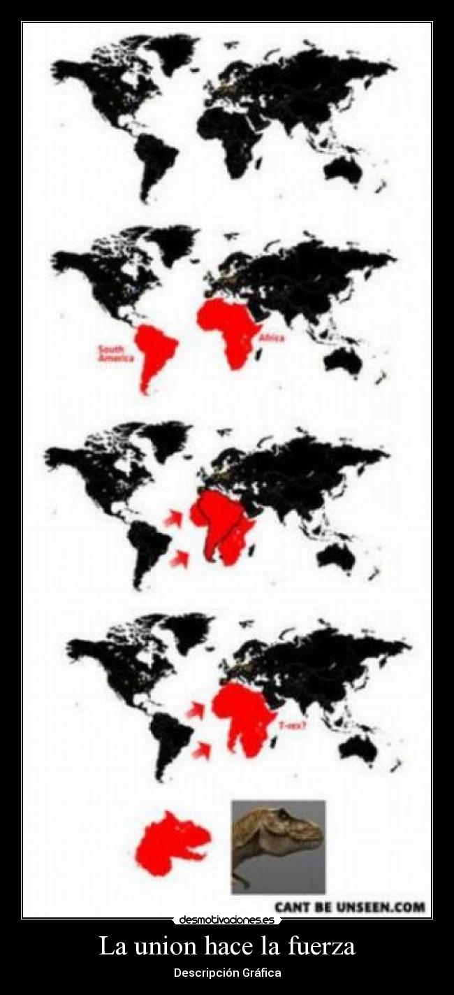 carteles dinosaurio america africa dame positivo troll desmotivaciones