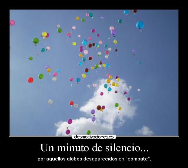 Un minuto de silencio... - 
