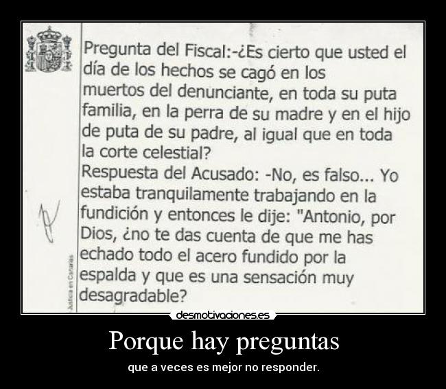 Porque hay preguntas -