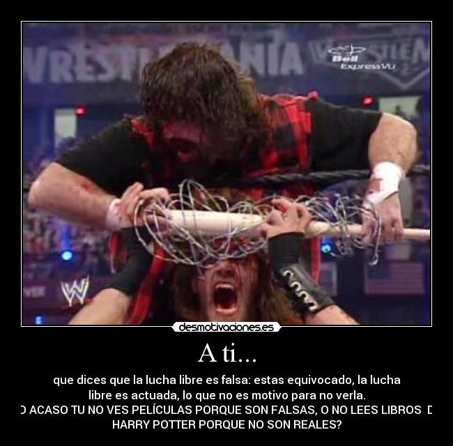 carteles lucha mick foley desmotivaciones