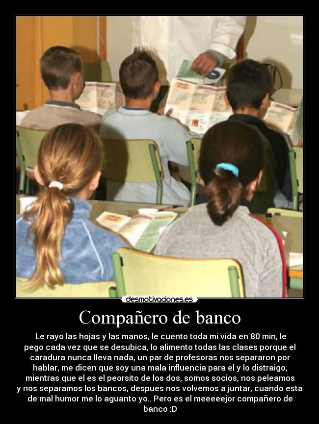 carteles companeros banco desmotivaciones