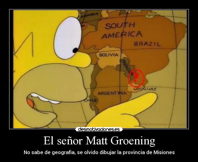 El señor Matt Groening - 