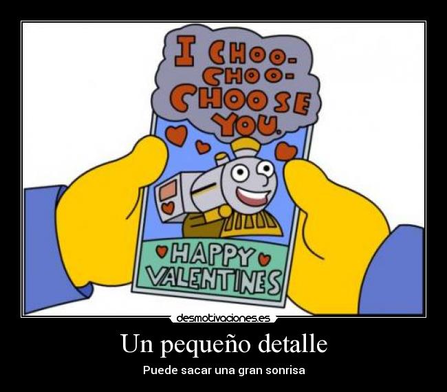 Un pequeño detalle - Puede sacar una gran sonrisa