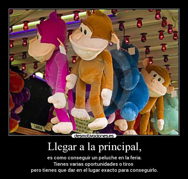 Llegar a la principal, - 