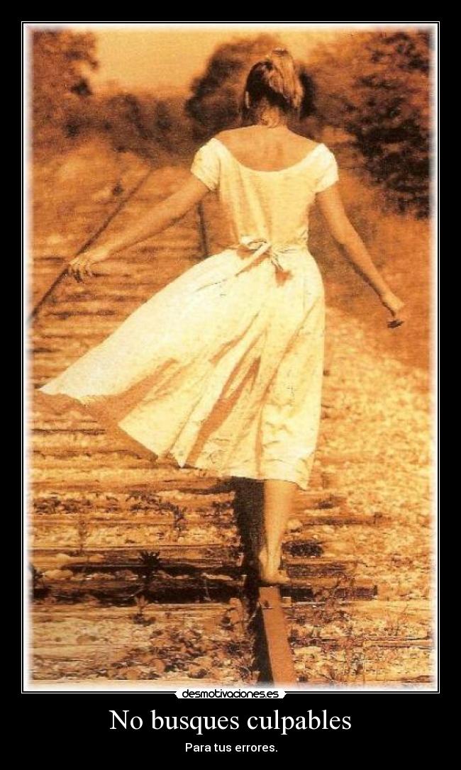 No busques culpables -