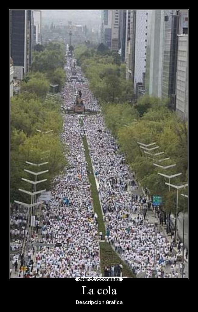 La cola - Descripcion Grafica