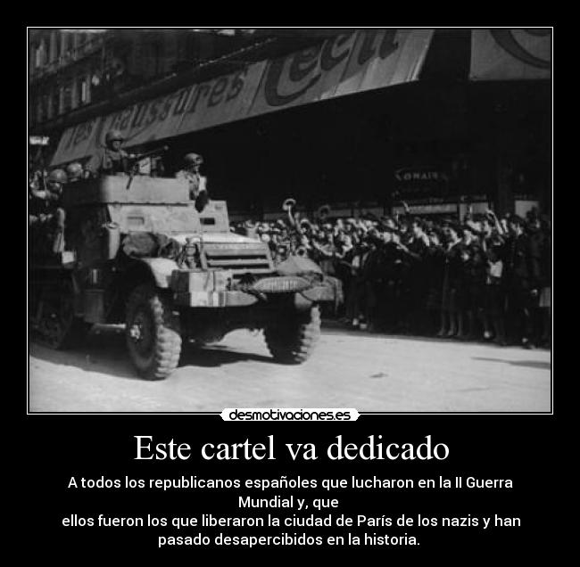 Este cartel va dedicado -