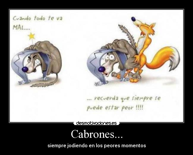 Cabrones... -