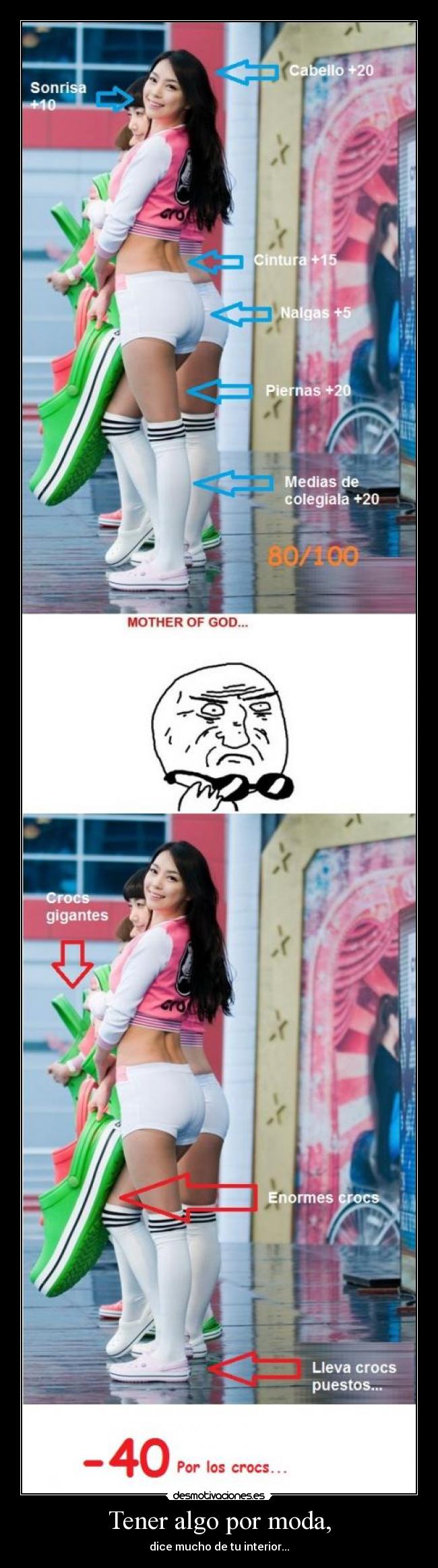 Tener algo por moda, -