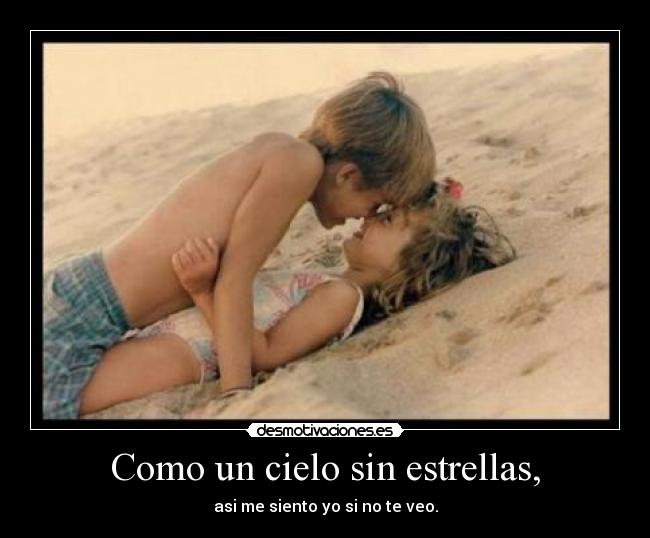 Como un cielo sin estrellas, -