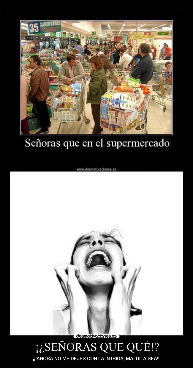 ¡¿SEÑORAS QUE QUÉ!? - ¡¡¡AHORA NO ME DEJES CON LA INTRIGA, MALDITA SEA!!!