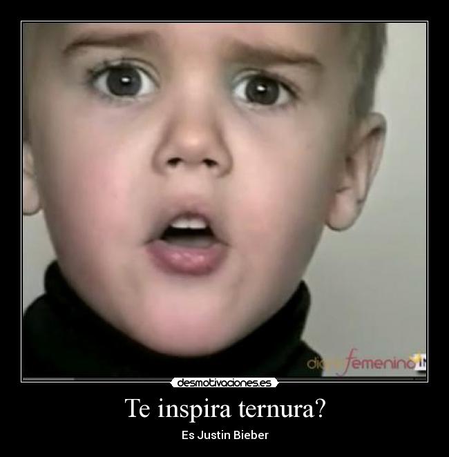 Te inspira ternura? - Es Justin Bieber