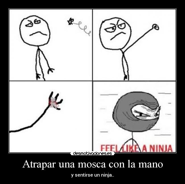 Atrapar una mosca con la mano - 