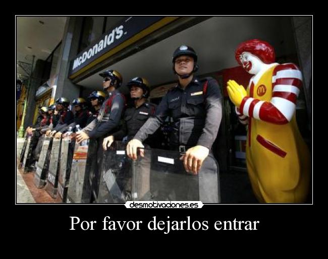 Por favor dejarlos entrar - 