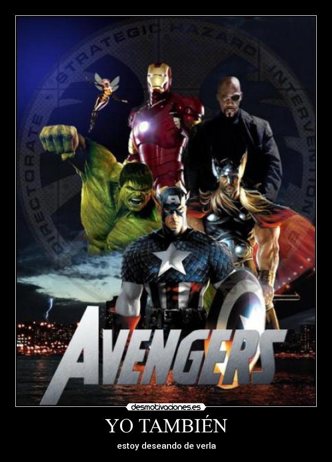 carteles tambien avengers superheroes iron man hulk thor capitan america ver 2012 cine desmotivaciones