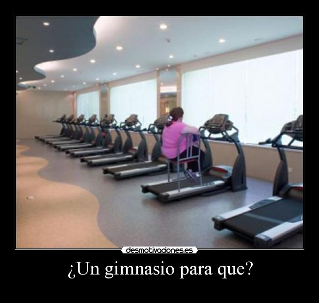 ¿Un gimnasio para que? - 
