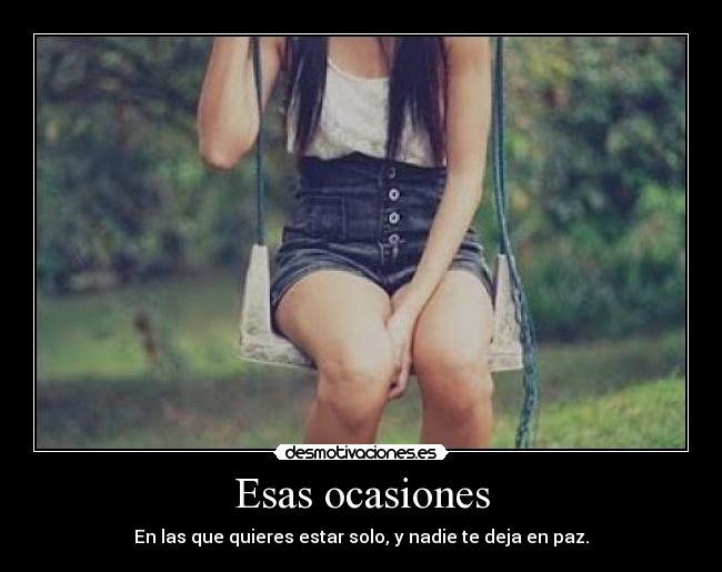 Esas ocasiones -
