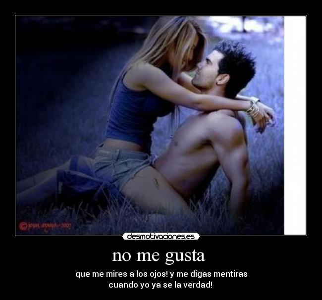 no me gusta -