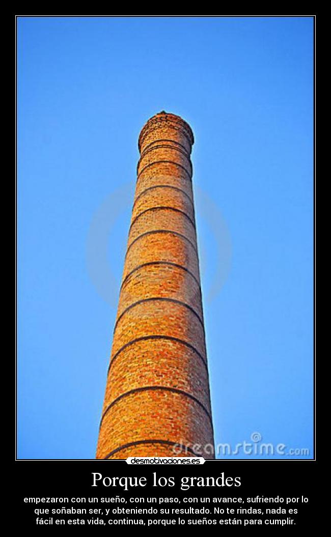 Porque los grandes -