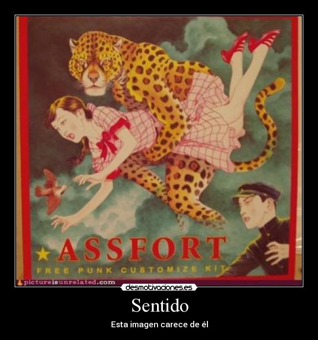 carteles sentido esta imagen carece el leopardo tigre chica chico assfort desmotivaciones trollface face desmotivaciones