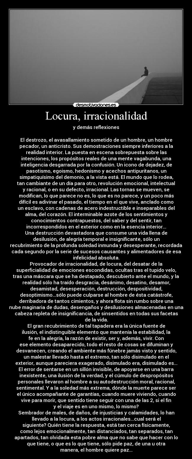 Locura, irracionalidad - 