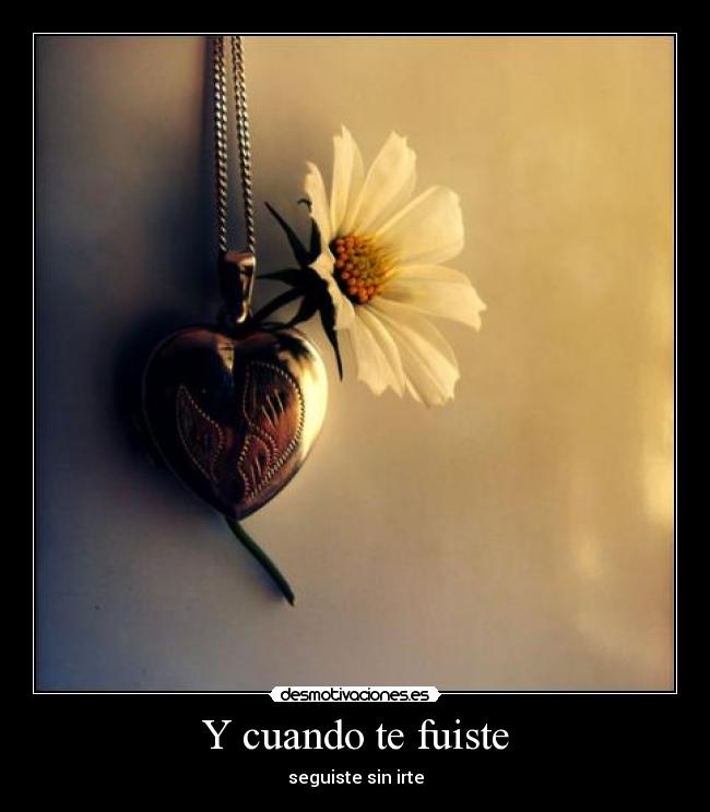 Y cuando te fuiste - 
