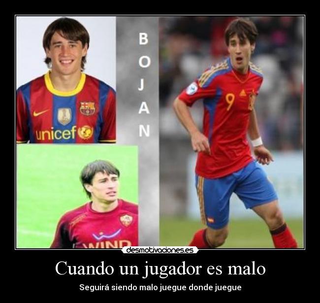 Cuando un jugador es malo -