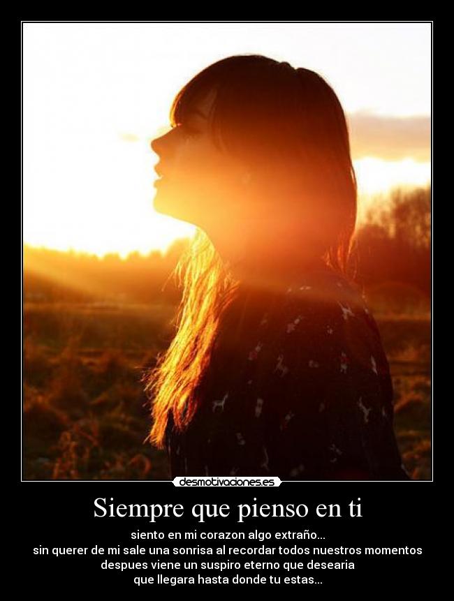 Siempre que pienso en ti -