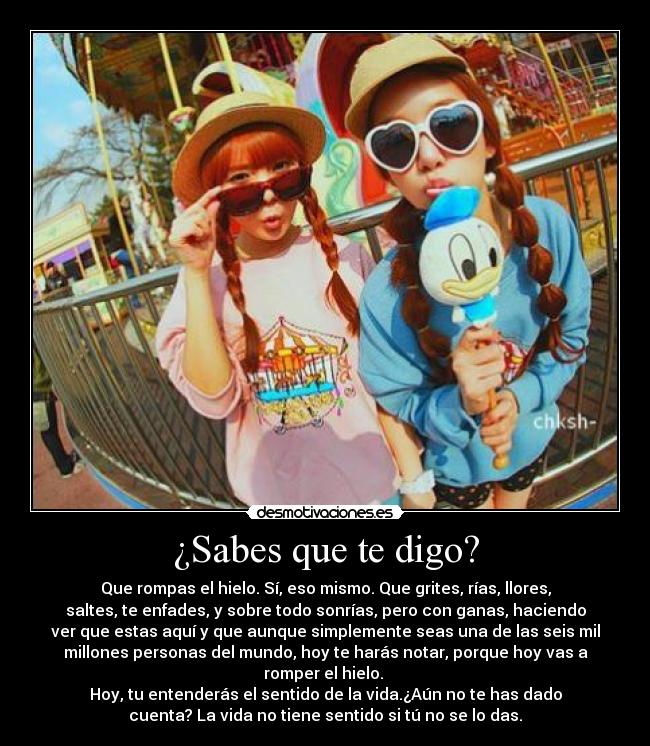 ¿Sabes que te digo? - 