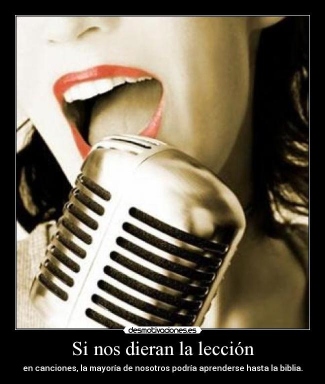 Si nos dieran la lección -