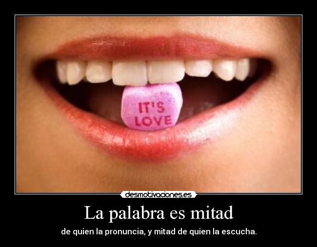 carteles palabra mitad pronuncia escucha desmotivaciones