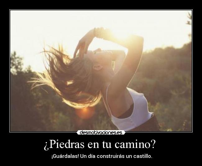 ¿Piedras en tu camino?  - 