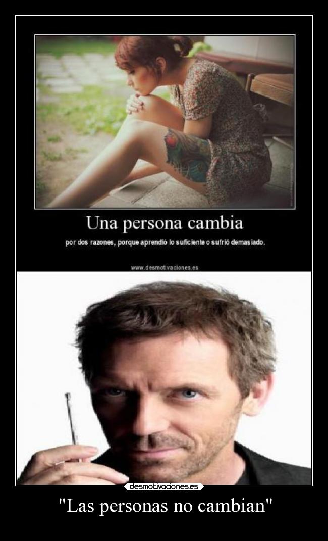 Las personas no cambian - 