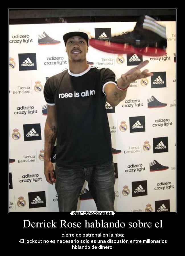 Derrick Rose hablando sobre el -