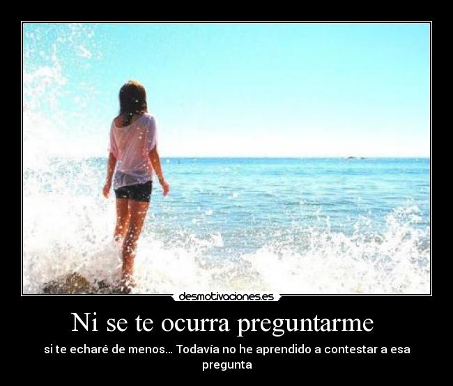 Ni se te ocurra preguntarme  - 