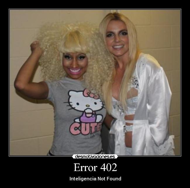 Error 402 - Inteligencia Not Found