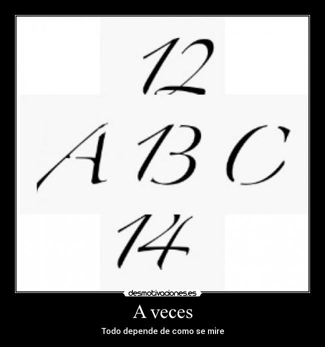 A veces -