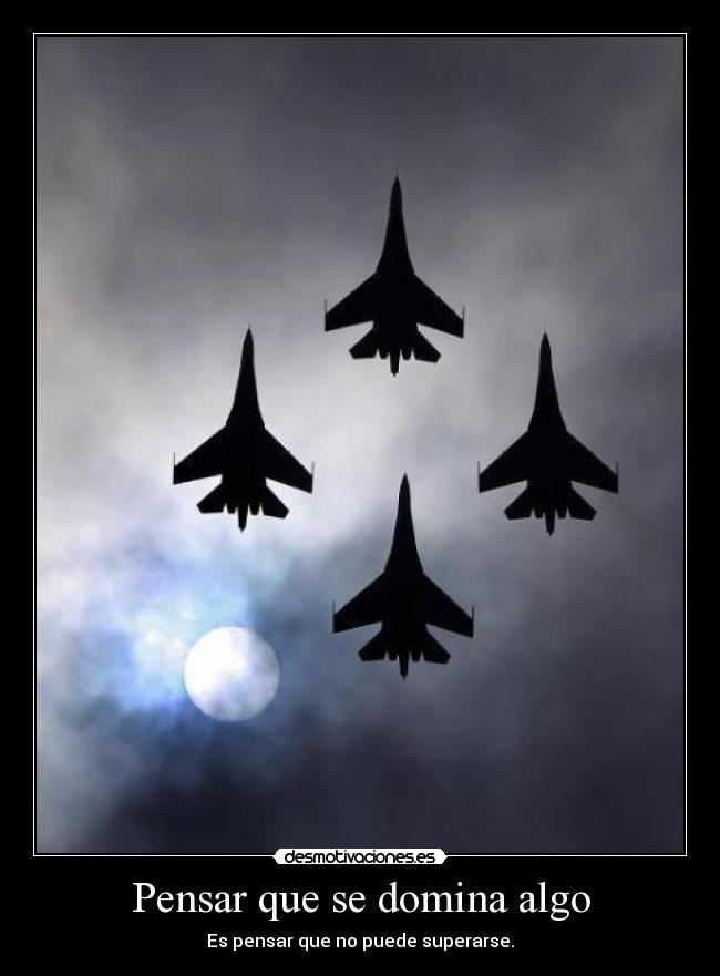 carteles pensar que domina algo nikorural desmotivaciones