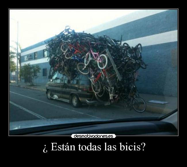 ¿ Están todas las bicis? -