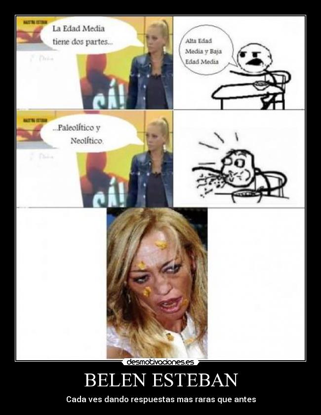 BELEN ESTEBAN - Cada ves dando respuestas mas raras que antes