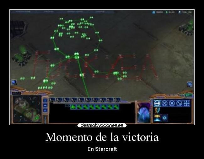 Momento de la victoria - En Starcraft