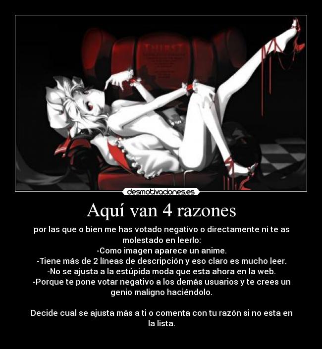 Aquí van 4 razones -