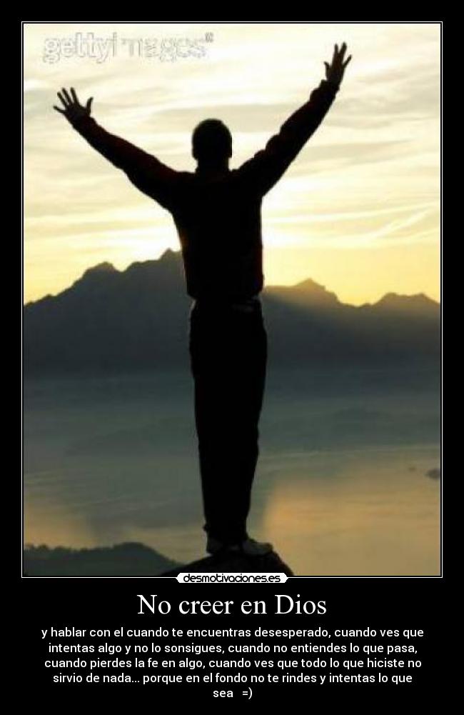 No creer en Dios - 