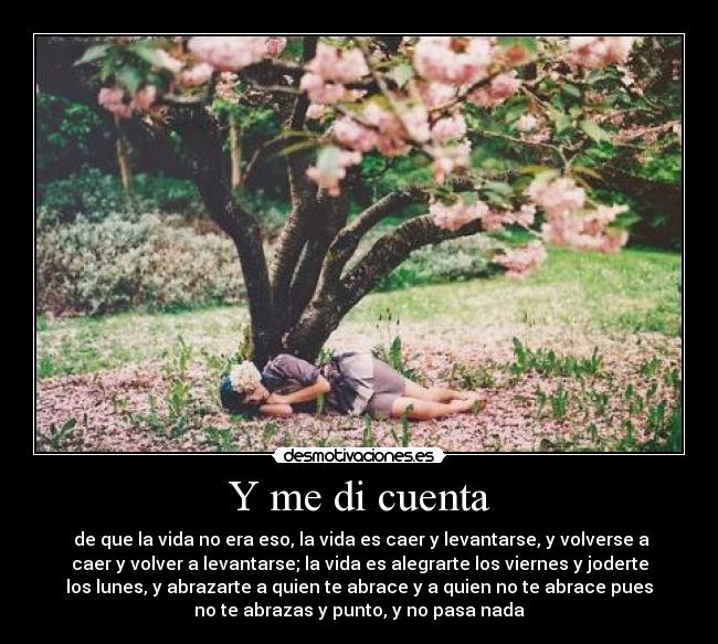 Y me di cuenta - 