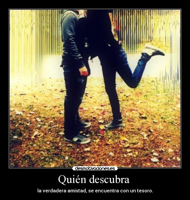Quién descubra -